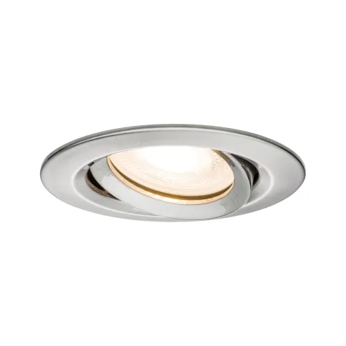 Oprawa do wbudowania NOVA PLUS LED DIM wychylna GU10 7W 460lm 93mm 2700K IP65 230V szczotkowane żelazo Paulmann PL92899 Tylko dziś