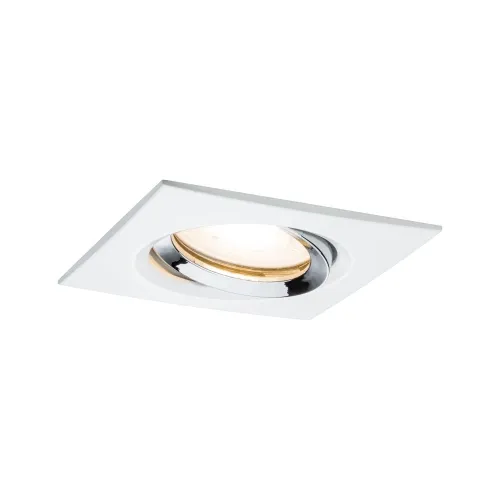 Oprawa do wbudowania NOVA PLUS LED DIM wychylna GU10 7W 460lm 93x93mm 2700K IP65 230V biały/ chrom mat Paulmann PL92904 Kup teraz
