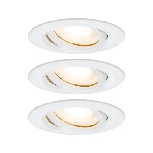 Oprawa do wbudowania NOVA PLUS LED DIM wychylna zestaw 3xGU10 7W 3x460lm 93mm 2700K IP65 230V biały mat Paulmann PL92898 Szybka dostawa