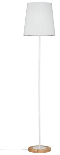 Lampa podłogowa STELLAN E27 max.1x20W 230V biały / drewno / tkanina Paulmann PL79634 Łatwy zwrot
