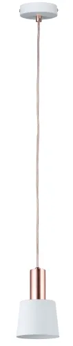 Super okazja Neordic Haldar Lampa wisząca max. 1x20W E14 230V Biały/Miedziany-Mat Metal Paulmann PL79656