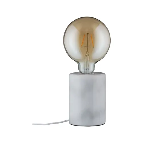 Neordic Nordin Lampa stołowa okrągła max.1x20W E27 230V Biały Marmur Paulmann PL79601 Oferta