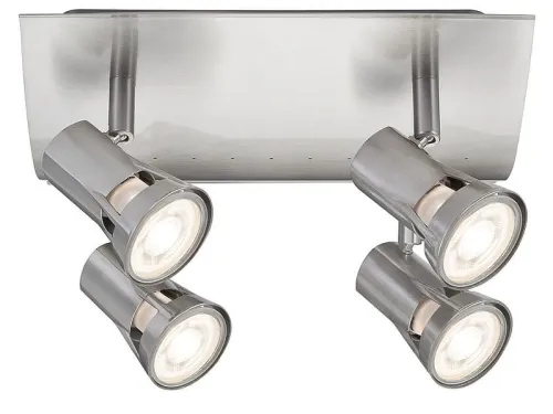 Łatwy zwrot Oprawa ścienno-sufitowa TEJA GU10 max. 4x10W 230V nikiel satynowany /metal Paulmann PL66701