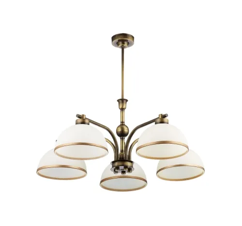 Lampa wisząca mosiężny patynowany żyrandol Jupiter 1164 Montana MN 5 5xE27 68cm Popularny