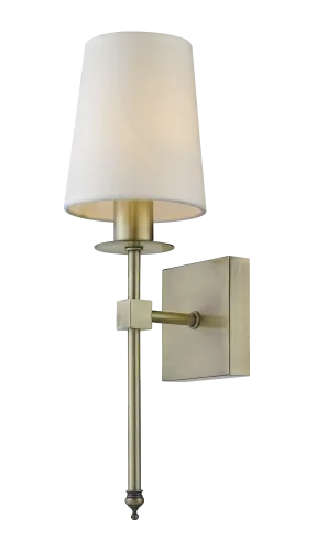 Ograniczona ilość Kinkiet lampa ścienna z abażurem Light Prestige LP-2118/1W 43cm patyna Casoli E14