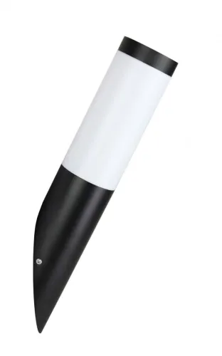 Czarna zewnętrzna lampa ścienna pochylony kinkiet na elewację SU-MA ST 021 BL Inox E27 IP44 Ograniczona ilość
