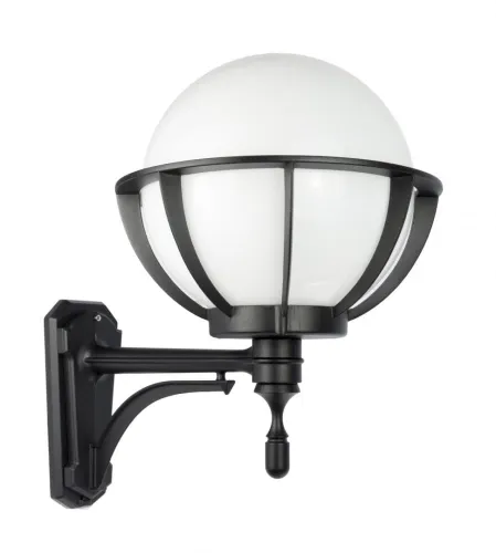 Oferta limitowana Zewnętrzna lampa ścienna SU-MA K 3012/1/KPO 250 U Kule Z Koszykiem E27 IP43