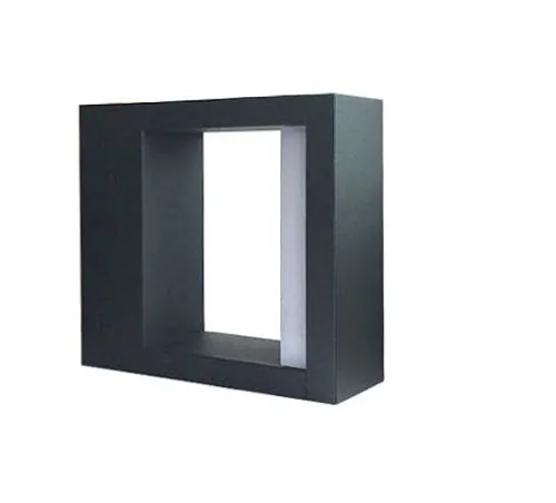 Popielata zewnętrzna lampa ścienna kinkiet elewacyjny SU-MA YB19504 Form LED 7W 4000K IP54 Hit sprzedaży