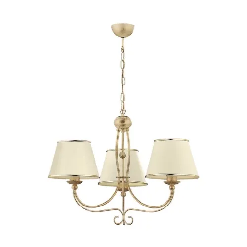 Okazja Lampa Wisząca Żyrandol Klasyczny Jupiter 513 Laura LA-3-E 3xE27 63cm x 67cm ecru