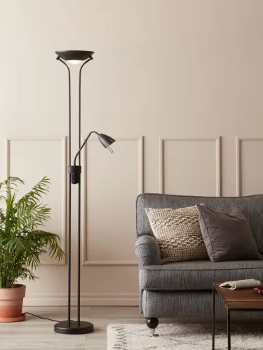 Lampa Podłogowa z Ramieniem do czytania MarkSlojd 111223 Detroit R7s GU10 25cm x 180cm czarny ściemniacz Dodaj do koszyka
