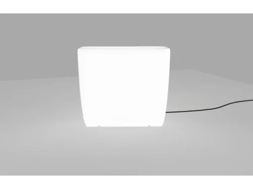 Tylko do końca tygodnia Biała zewnętrzna lampa stojąca świecąca donica Nowodvorski 9713 Flowerpot L 2xE27 IP44 69cm x 80cm