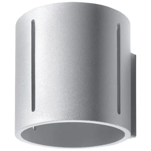 Szary kinkiet walec z nacięciami Sollux Lighting SL.0354 Inez G9 Szybka dostawa