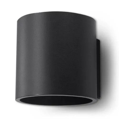 Czarny kinkiet walec świecący w górę i dół Sollux Lighting SL.0048 Orbis G9 Kup online